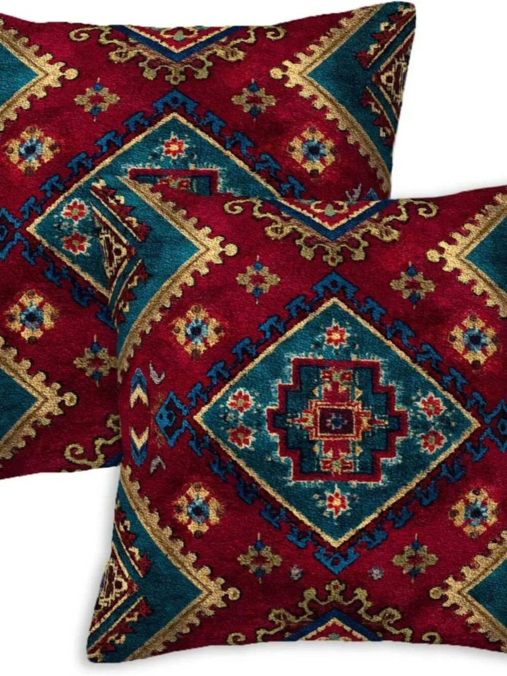 Southwestern Throw Pillow Covers 18x18 Set of 2 | Decorative Cushion Covers for